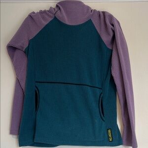 Melanzana Teal and Purple Hoodie